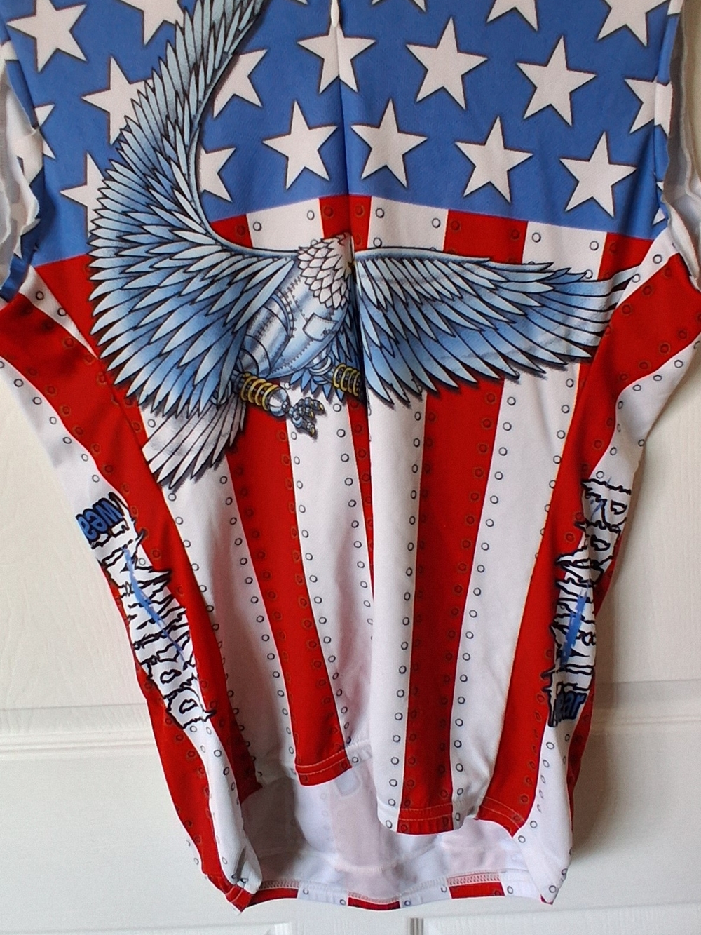 Primal Wear Men's American Flag Cycling Jersey Medium Like New